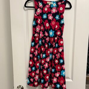 Vibrant Floral Sleeveless Dress - Multicolor